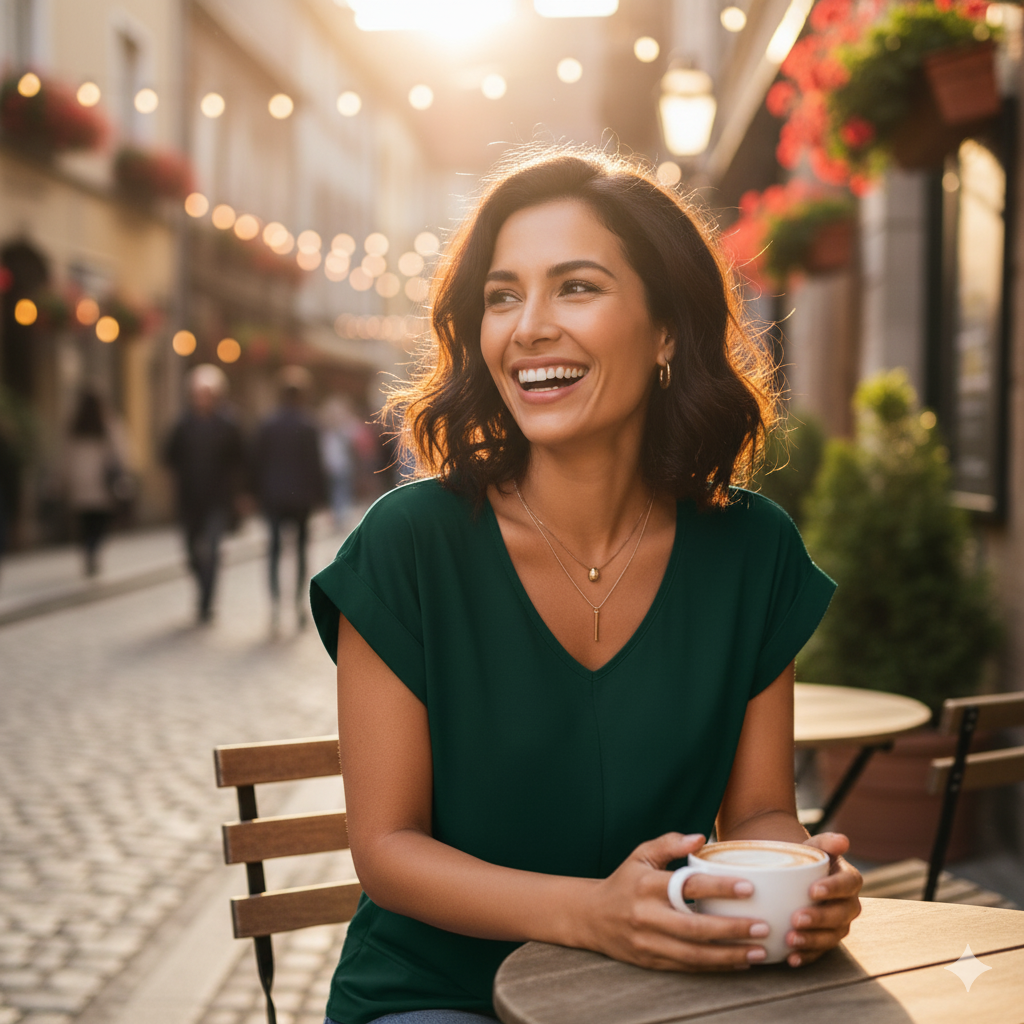 Relaxed Fit V-Neck Blouse - Twist Front Short Sleeve | Verona